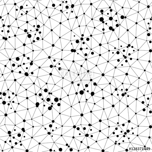 500x500 Vector Monochrome Seamless Pattern Repeat Abstract Background