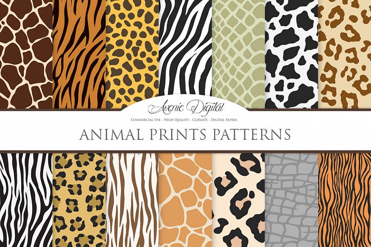 750x500 Animal Print Vector Patterns