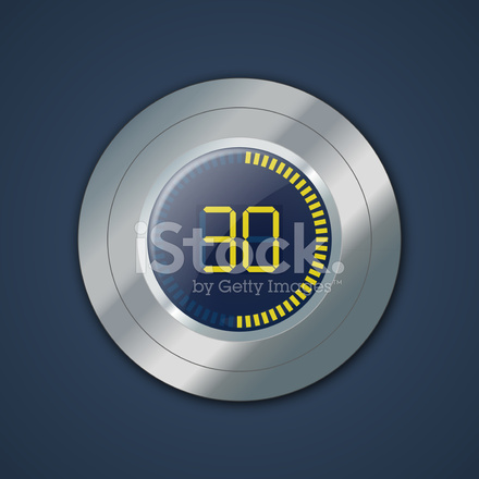 440x440 Digital Timer Stock Vector