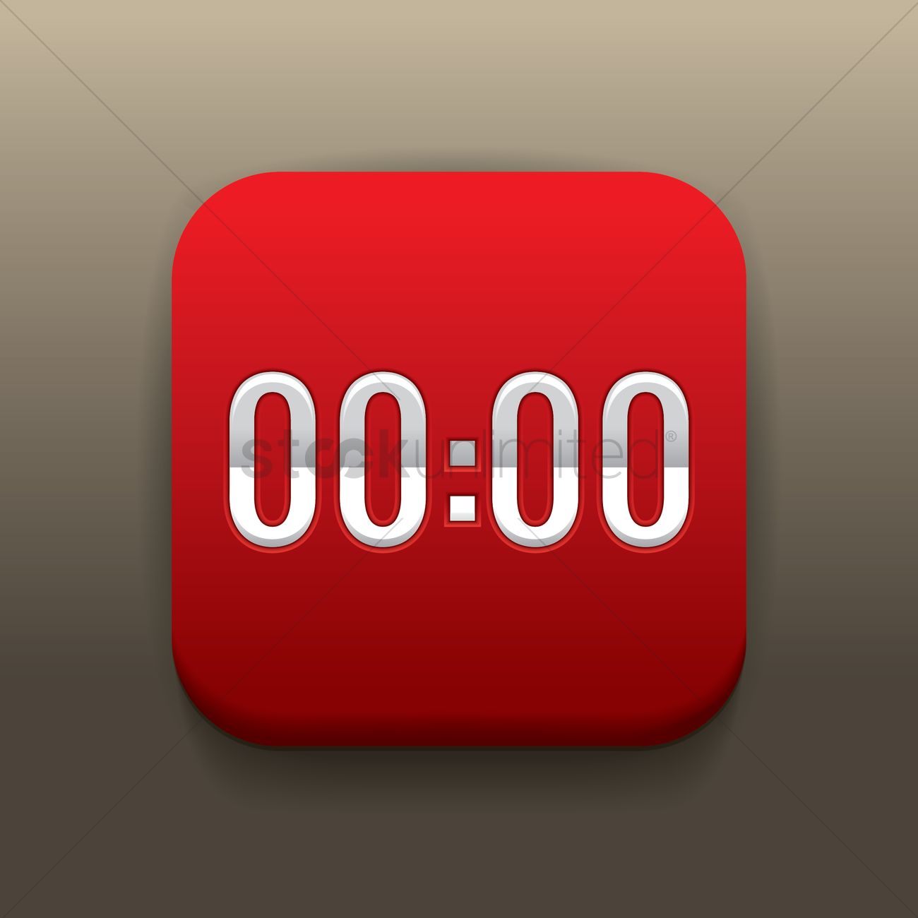 1300x1300 Free Digital Timer Icon Vector Image
