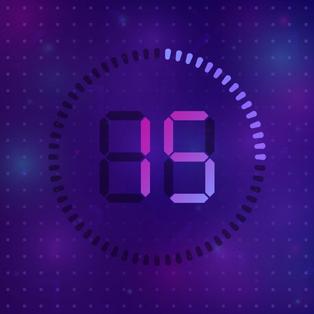 450x450 The Minutes, Stopwatch Vector Icon, Digital Timer Vector