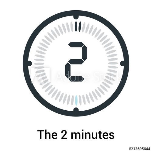 500x500 The Minutes Icon Isolated On White Background, Clock And Watch