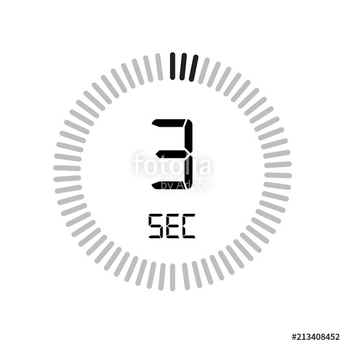 500x500 The Seconds Icon, Digital Timer Clock And Watch, Timer