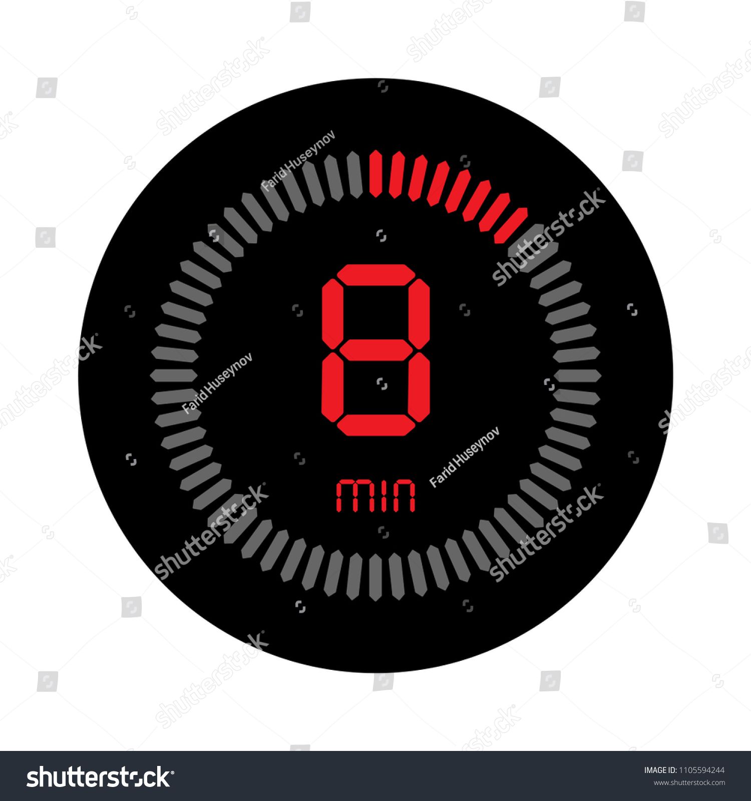 1500x1600 The Minutes, Stopwatch Vector Icon, Digital Timer Clock