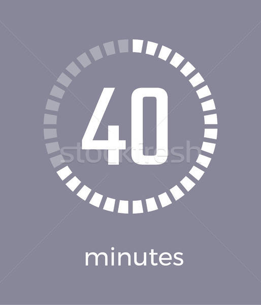 514x600 Closeup Of Digital Timer On Vector Illustration Vector