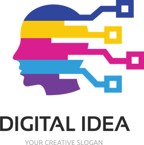 298x300 Multicolor Digital Idea Logo Vector