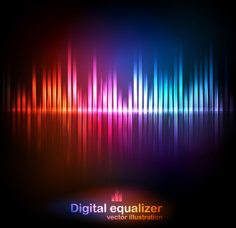 470x456 Digital Equalizer Colorful Background Vector Free Vector In Adobe