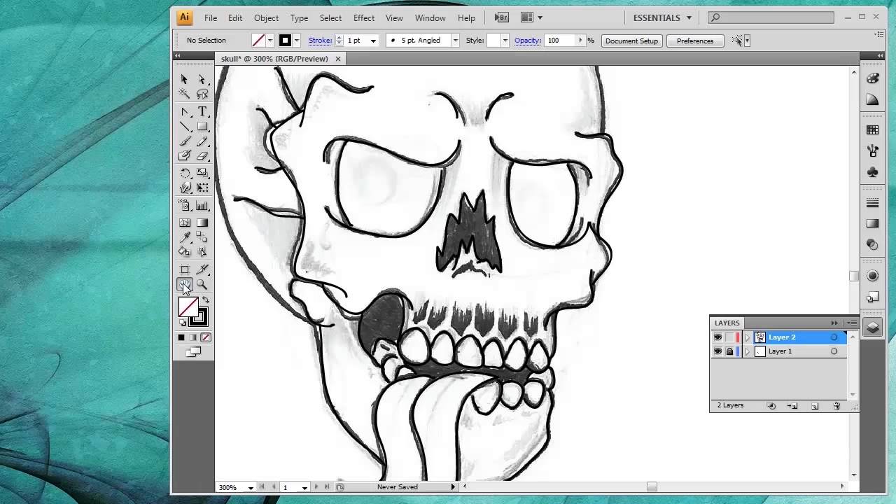 1280x720 How To Convert A Drawing Into Vector Art Inside Adobe Illustrator