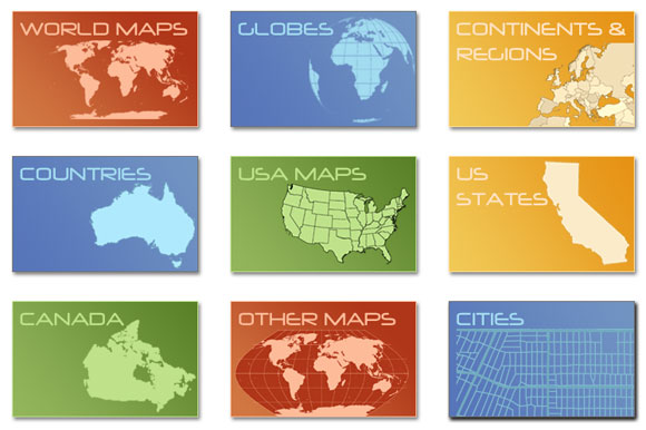 580x386 Free Download Digital Vector Maps For Powerpoint Presentations