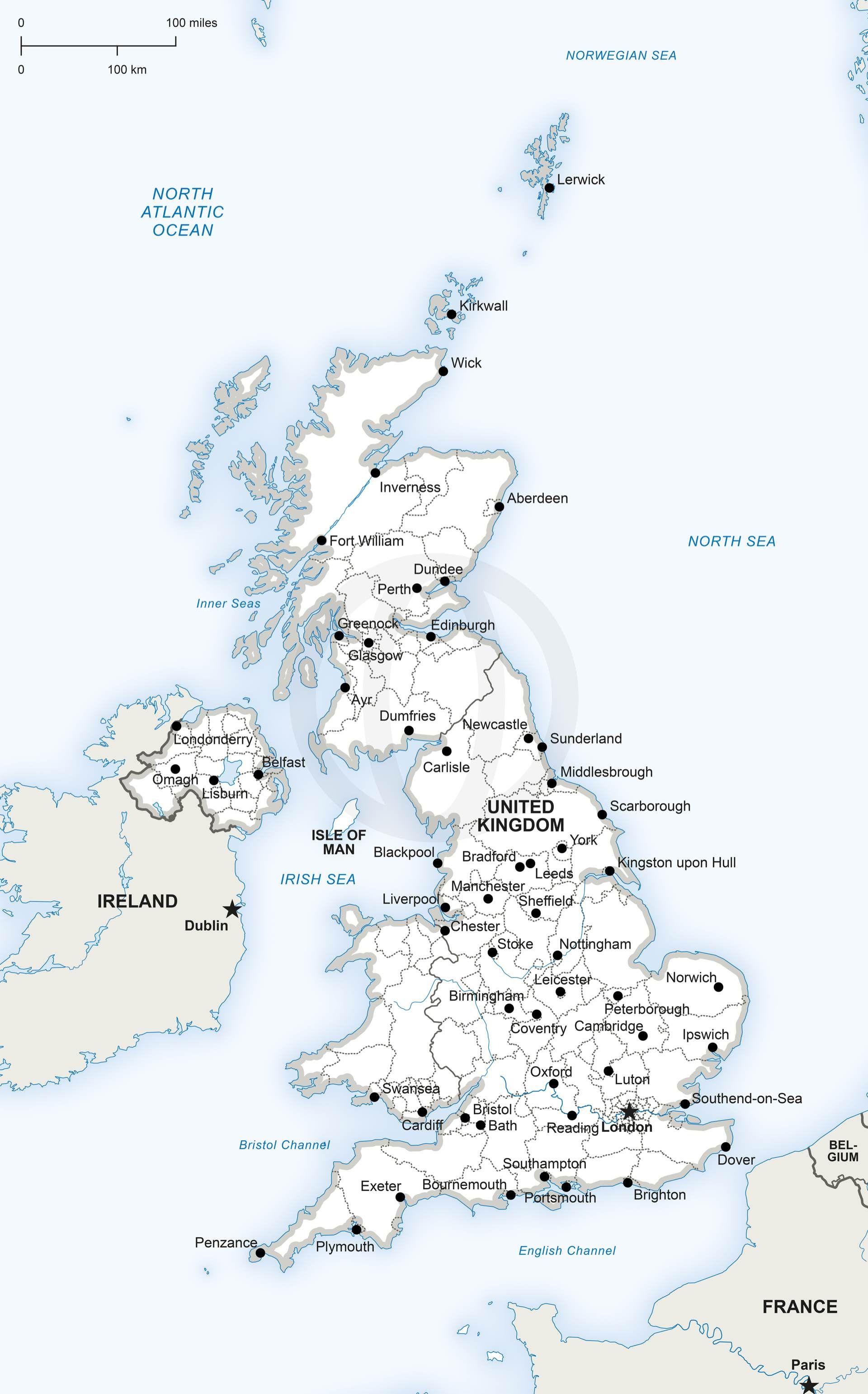 1920x3083 Map Of United Kingdom Political Digital Vector Maps Map Vector