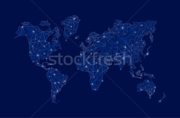 600x396 Modern Digital World Map Technolgoy Concept Design Vector