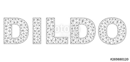 500x238 Mesh Vector Dildo Text Abstract Lines And Circle Dots Are