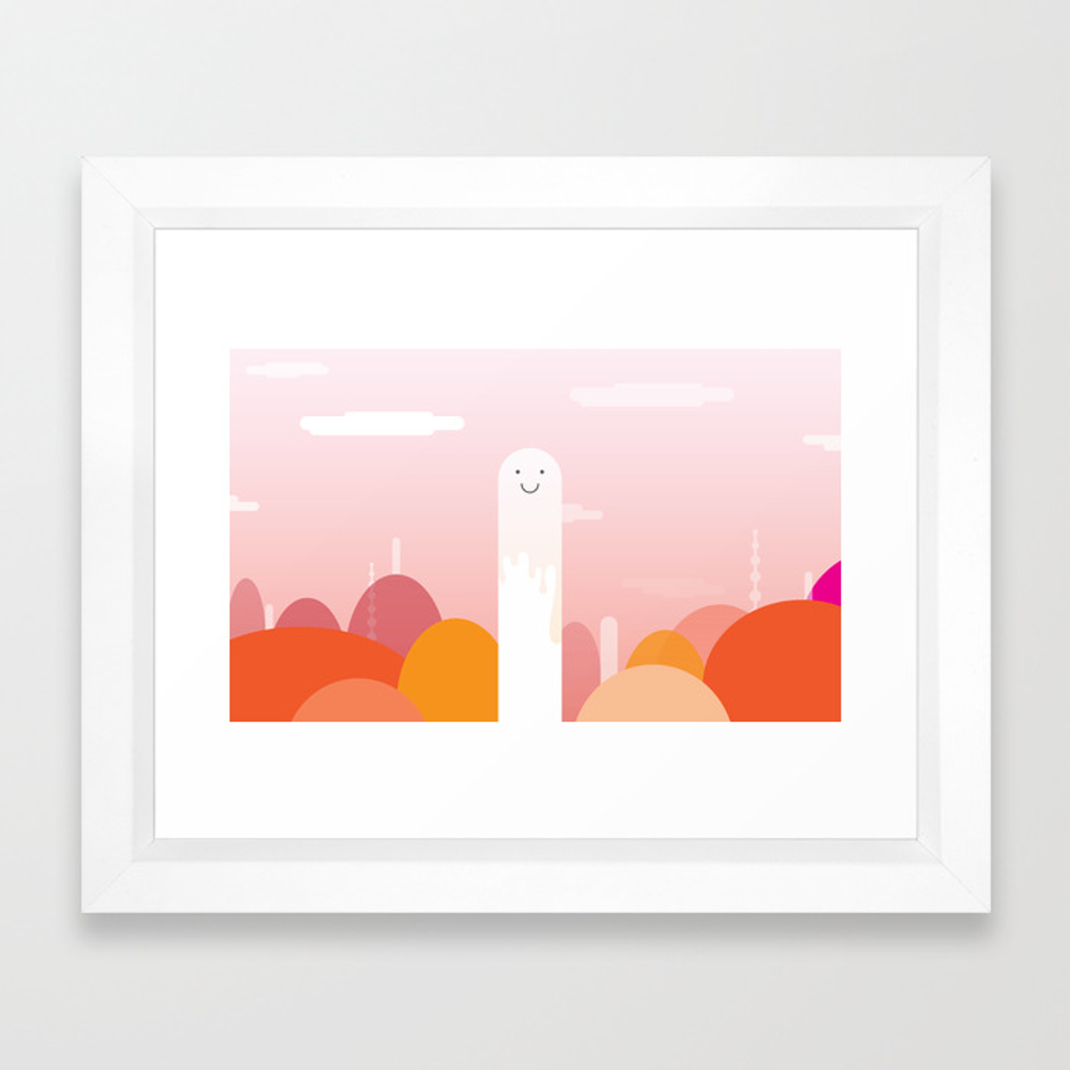 1500x1500 Dildo Framed Art Print