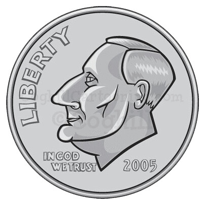 404x404 Cartoon Coin Illustration