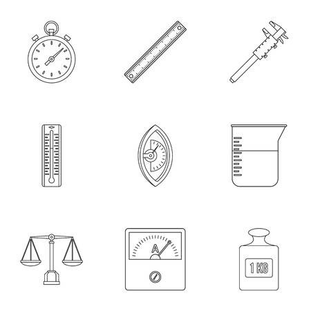 450x450 Dimension Icon Set Outline Style Set Of Dimension Vector Icons