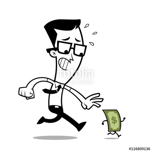 500x500 Hombre Corriendo Del Dinero Stock Image And Royalty Free