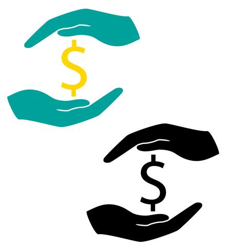 443x490 Concept Of Protection And Love Of Money Vector Illustration