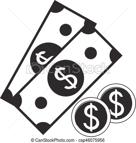 447x470 Dinero, Vector, Efectivo, Icono Plano, Estilo, Illustration