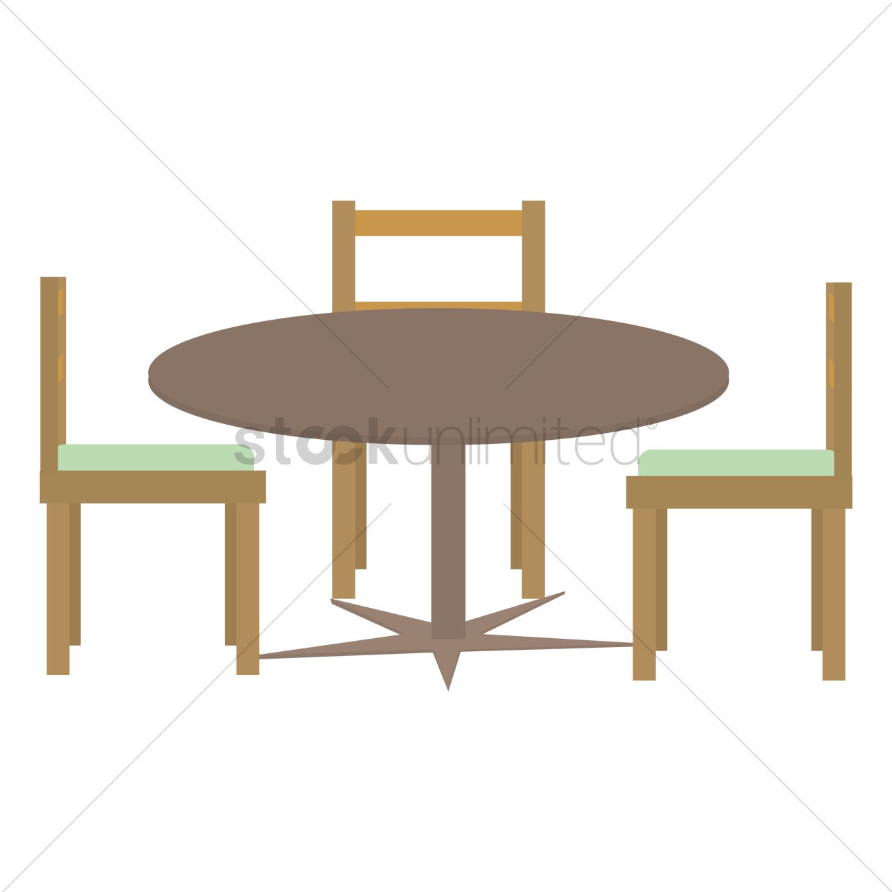 1300x1300 Dining Table Vector Image