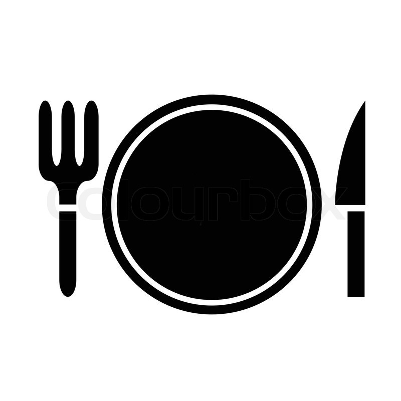 800x800 Dinner Icon In Black