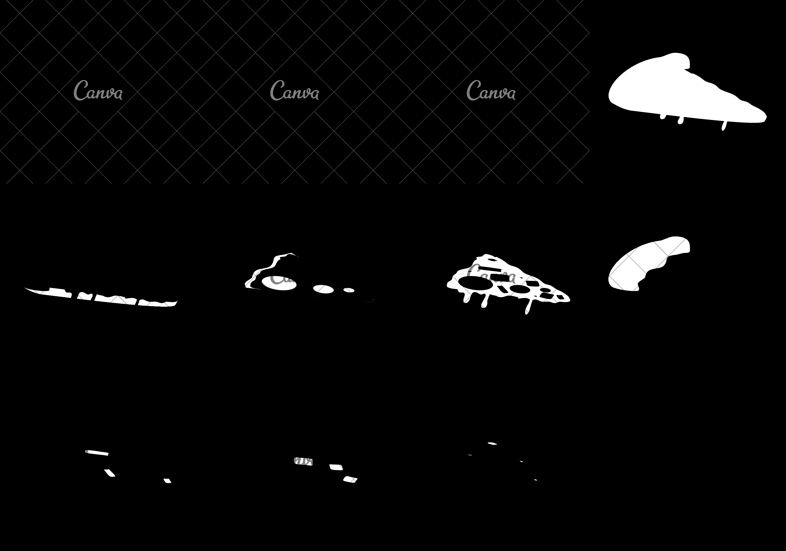 3200x2244 Pizza Food Menu Fast Dinner Icon Vector Graphic