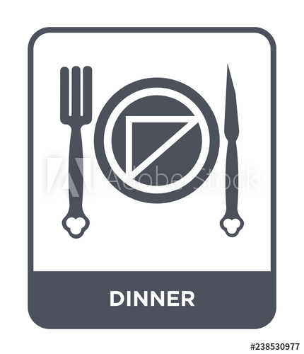 430x500 Dinner Icon Vector