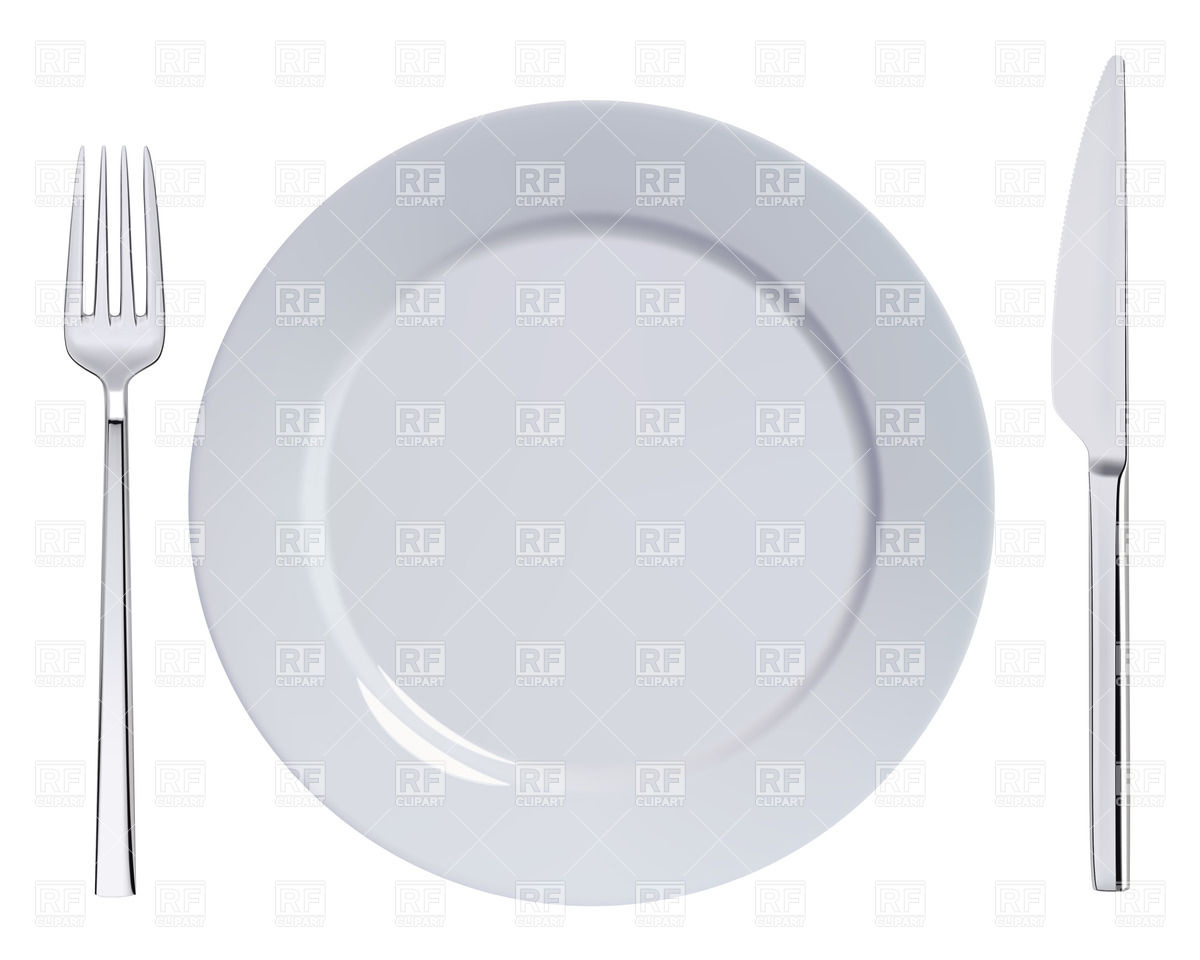 Dinner Plate, Knife And Fork Vector Image Of Food And Beverages 1200x960 Dinner Plate, Knife And Fork Vector Image Of Food And Beverages
