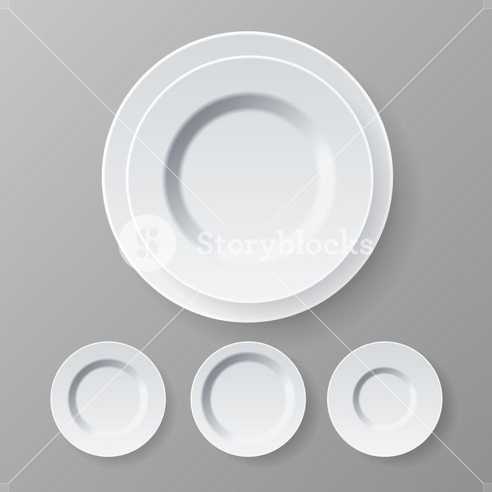 Plate Vector Top View Dinner White Clean Empty Plate Kitchen 1000x1000 Plate Vector Top View Dinner White Clean Empty Plate Kitchen