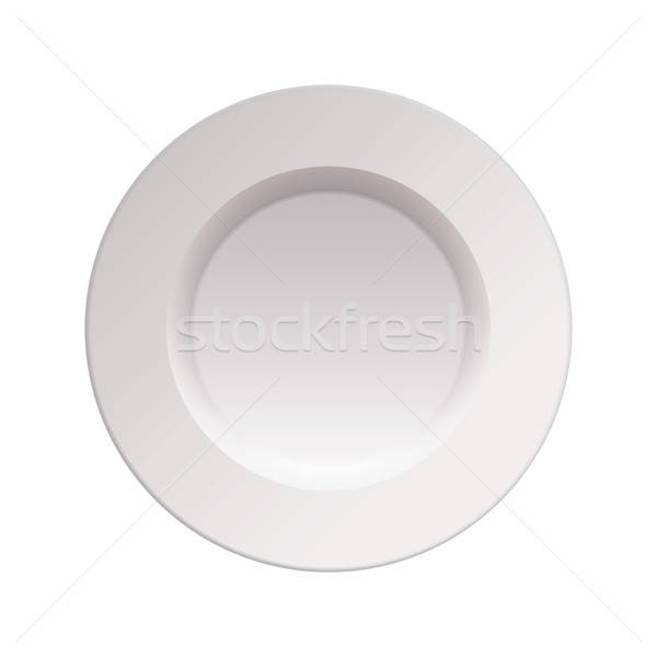 White China Dinner Plate Vector Illustration Michael Travers 600x600 White China Dinner Plate Vector Illustration Michael Travers