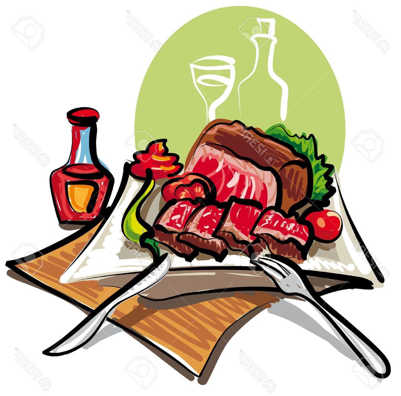 1300x1284 Best Steak Dinner Vector Free Free Vector Art, Images