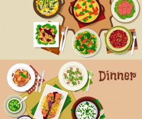 280x235 Dinner Vector