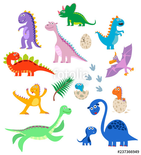 Cute Dinosaurs Set Baby Cartoon Smiling Dinosaur Animals Isolated 456x500 Cute Dinosaurs Set Baby Cartoon Smiling Dinosaur Animals Isolated