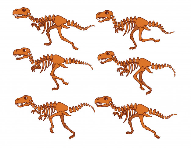 Running Dinosaur Bones Sprite Vector Premium Download 626x486 Running Dinosaur Bones Sprite Vector Premium Download