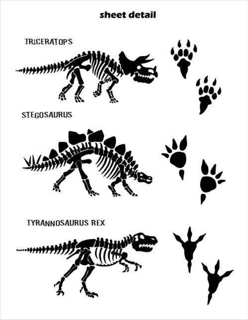 Dinosaur Footprint Size Chart 499x644 Dinosaur Footprint Size Chart