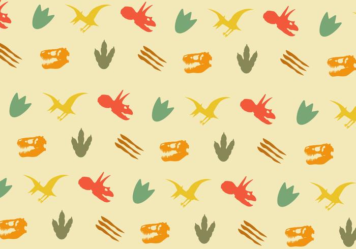 700x490 Vector Dinosaur Footprint Pattern