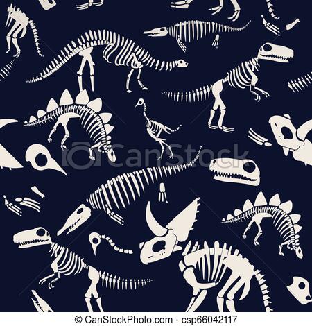 Vector T Rex Dinosaur Fossil Skeleton Icon On Blue Vector 450x470 Vector T Rex Dinosaur Fossil Skeleton Icon On Blue Vector
