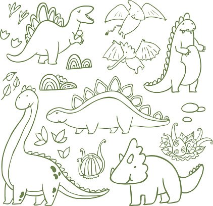 Dinosaur Outline Vector