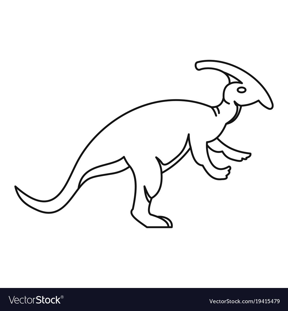 Dinosaur Outline Vector at Vectorified.com | Collection of Dinosaur ...