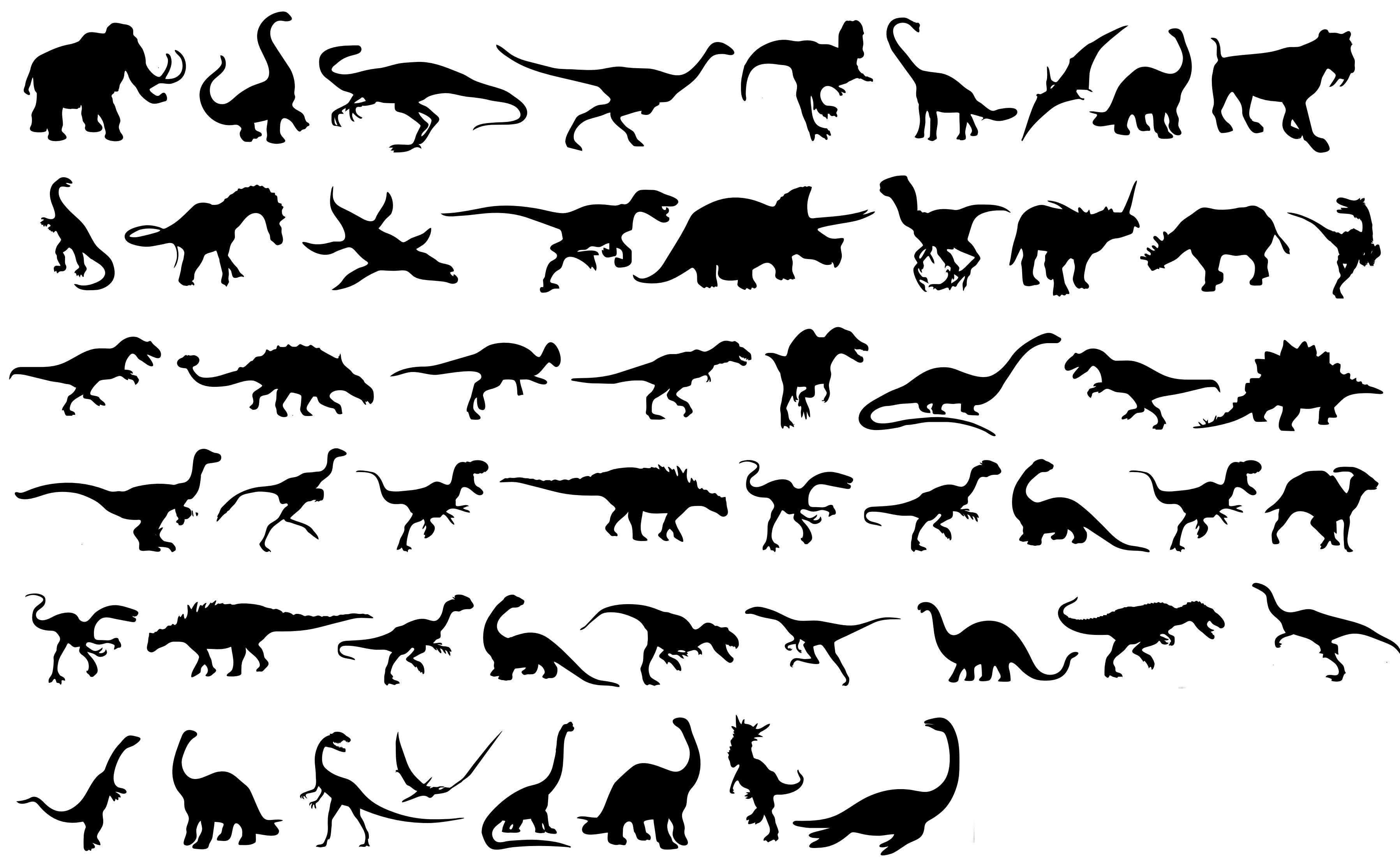 3594x2213 Dinosaurs Silhouettes Tattoo Ideas Dinosaur Tattoos, Dinosaur