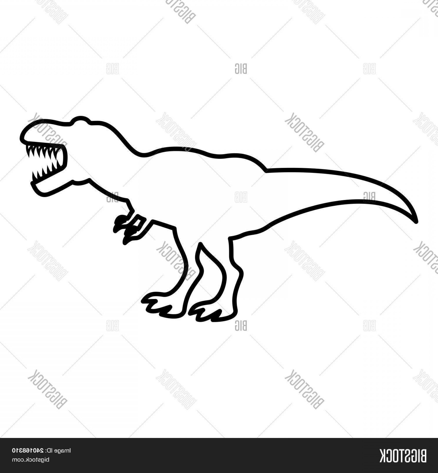 1800x1944 Stock Vector Dinosaur Tyrannosaurus T Rex Icon Black Color Vector