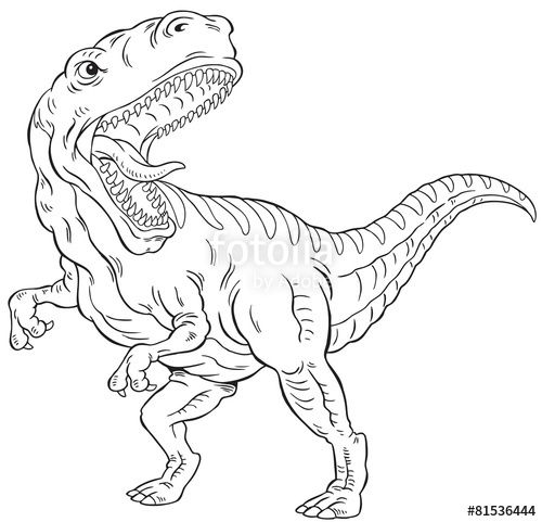 Dinosaur Outline Vector At Vectorified.com | Collection Of Dinosaur ...