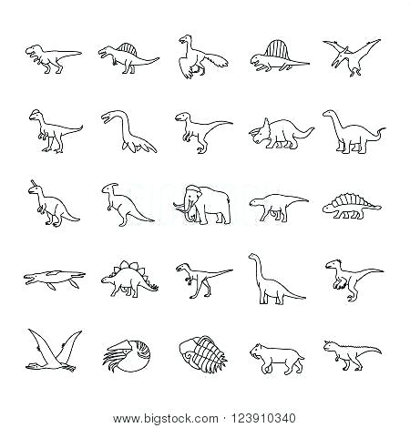 450x470 Dinosaur Outline