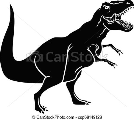 450x404 Dinosaur Silhouette Dinosaur Silhouette Vector Illustration