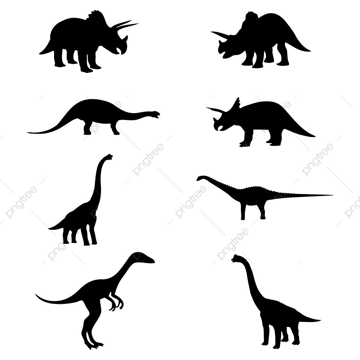 Download Dinosaur Silhouette Vector at Vectorified.com | Collection ...