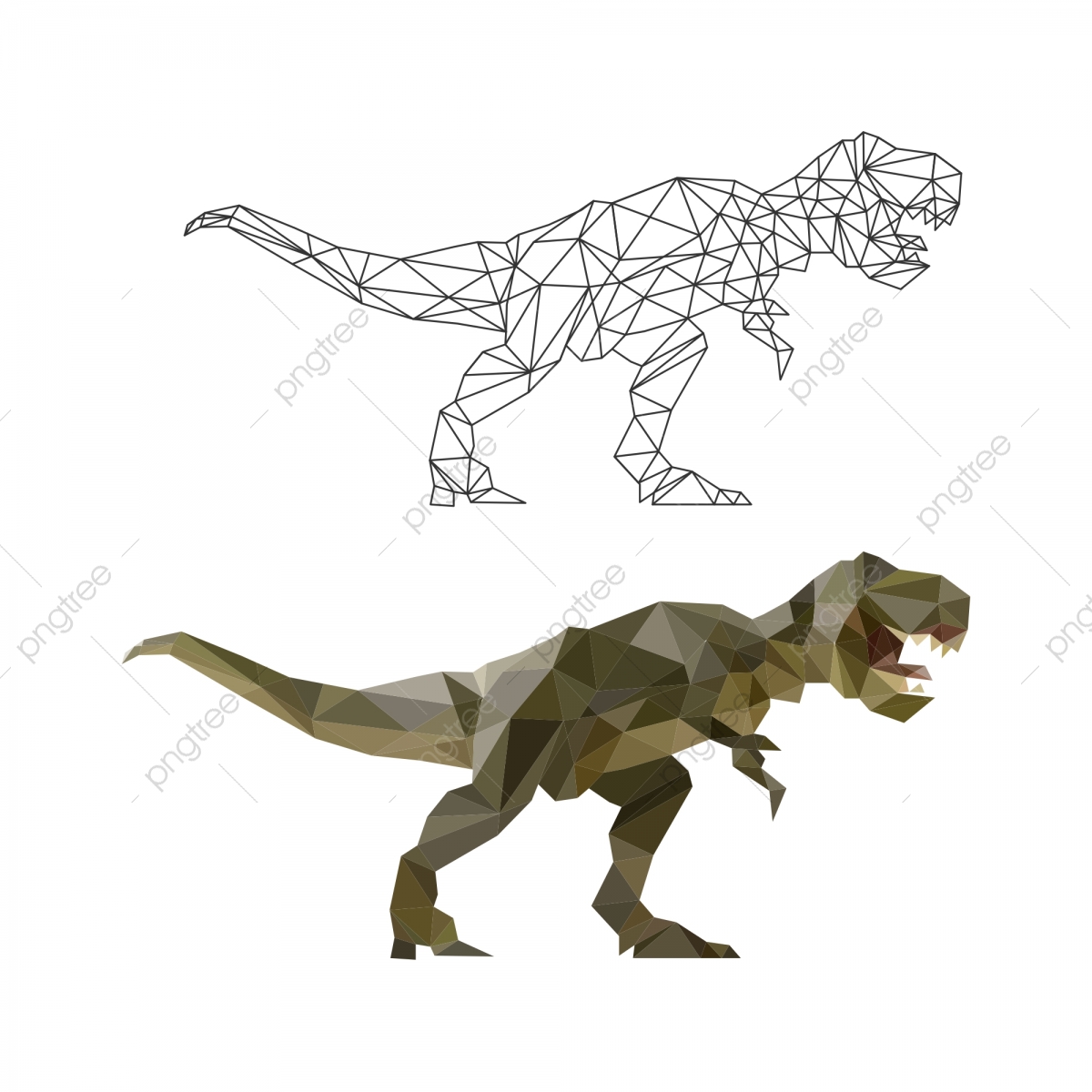 1200x1200 Polygonal Dinosaur Vector Graphic, Logo, Icon, Graphic Png