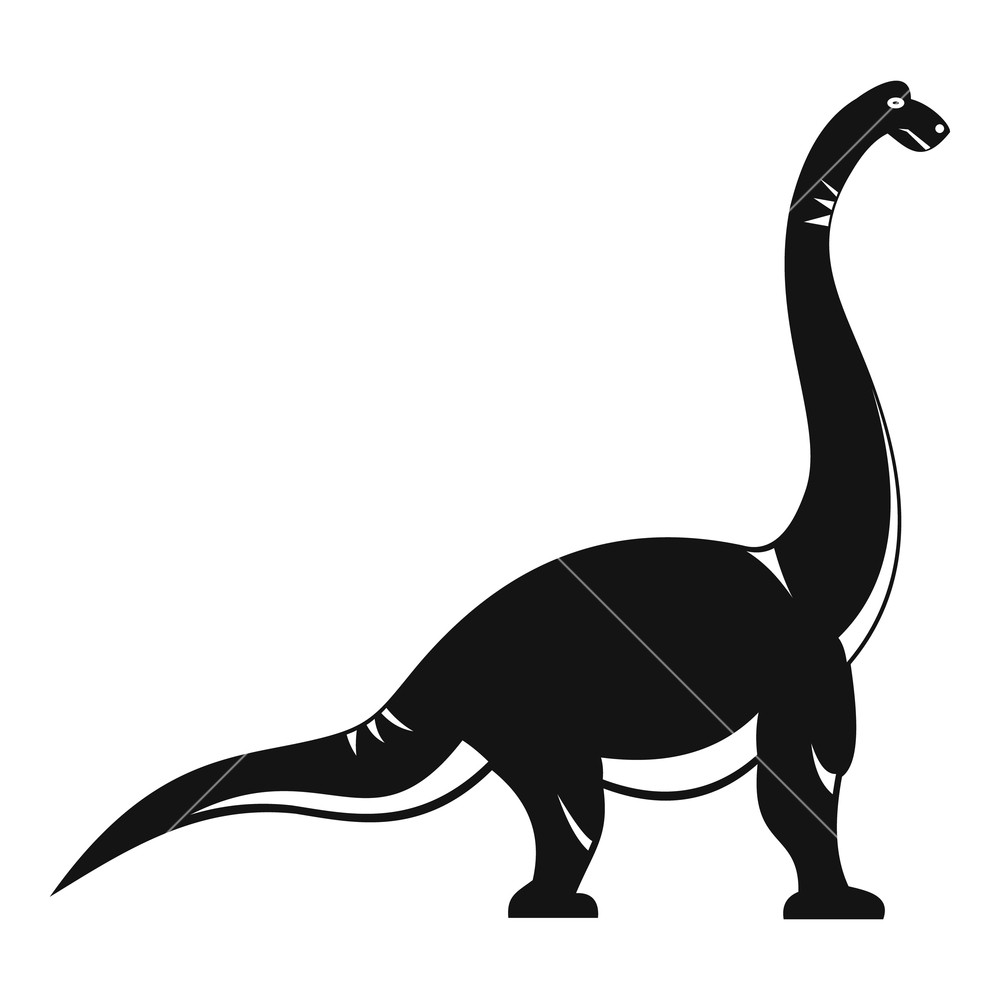 1000x1000 Brachiosaurus Dinosaur Icon Simple Illustration Of Brachiosaurus