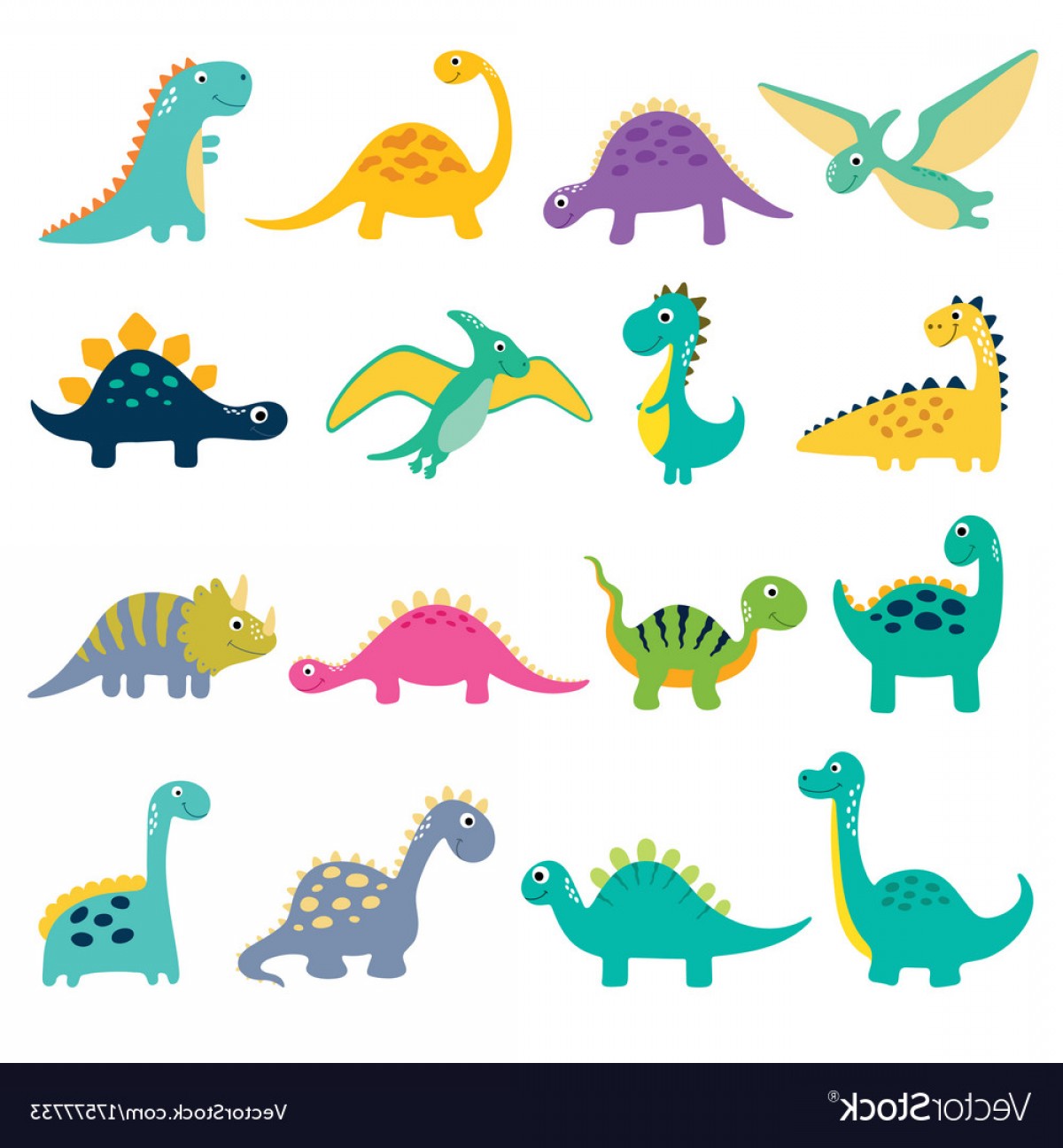 1200x1296 Cute Dinosaur Vector Savoyuptown