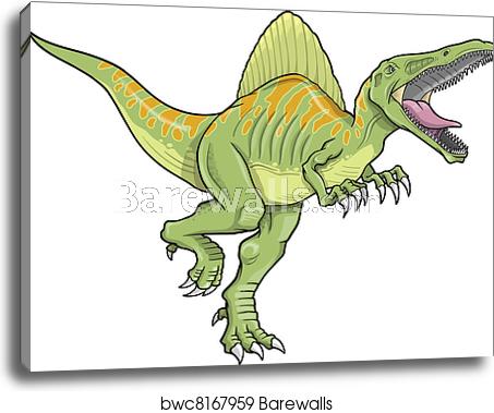 Spinosaurus Dinosaur Vector Art, Canvas Print Barewalls Posters 453x379 Spinosaurus Dinosaur Vector Art, Canvas Print Barewalls Posters