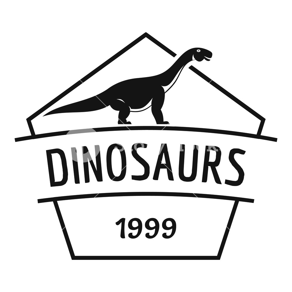 1000x1000 Dinosaur Logo Simple Illustration Of Dinosaur Vector Logo For Web