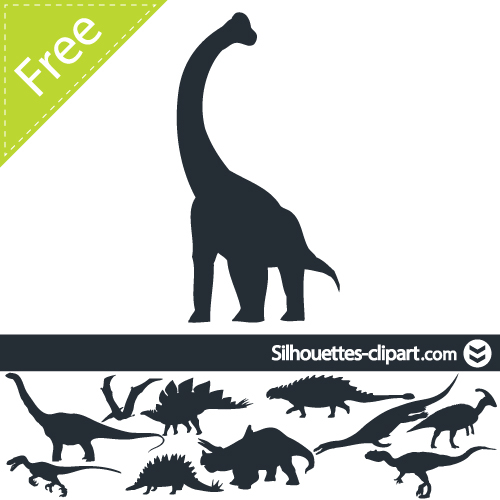 500x500 Dinosaur Vector Silhouette On Wacom Gallery